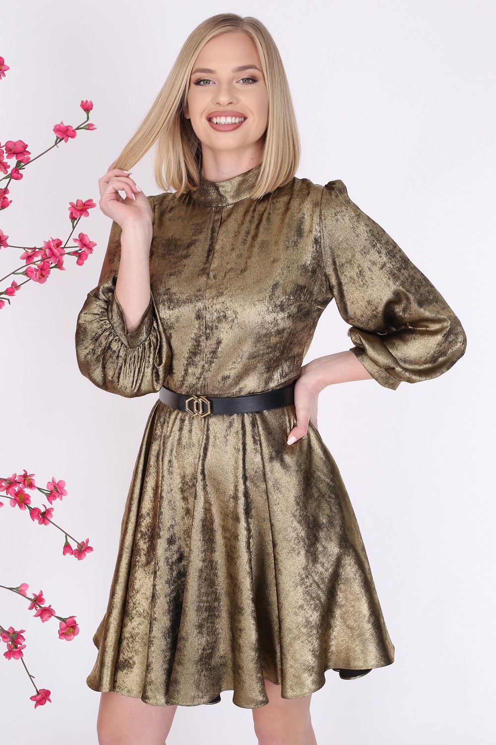 Shiny Gold Color Dress