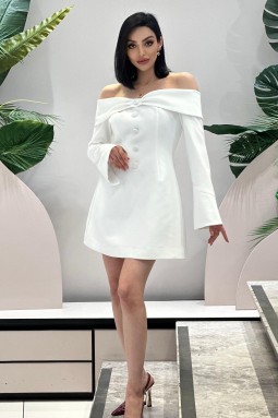 White Off Shoulder Dress