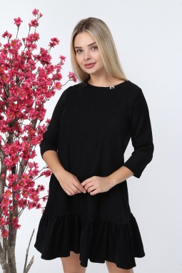 Black Ruffle Dress
